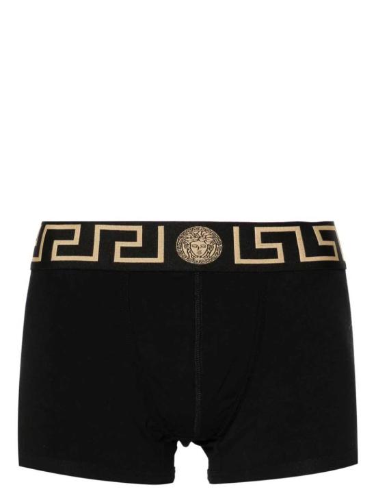 26SS 베르사체 언더웨어 AU101811A10011 A80G BLACK GOLD GREEK KEY - VERSACE
