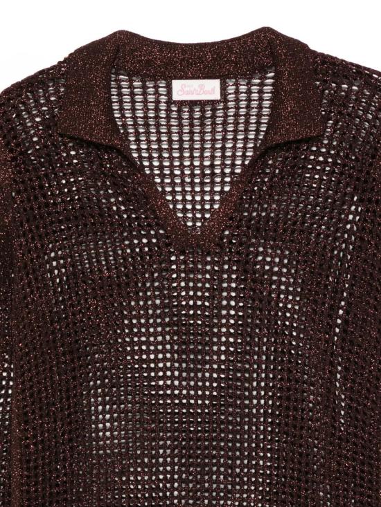 26SS 세인트바쓰 폴로 티셔츠 NAS0001 00255L LUREX 18L BROWN - MC2 SAINT BARTH