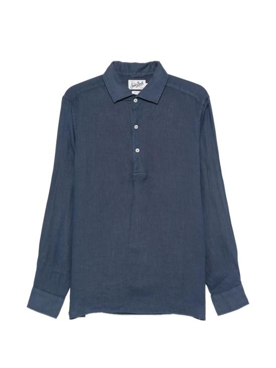 26SS 세인트바쓰 폴로 티셔츠 RPA0001 00119L LINEN 61 BLUE NAVY