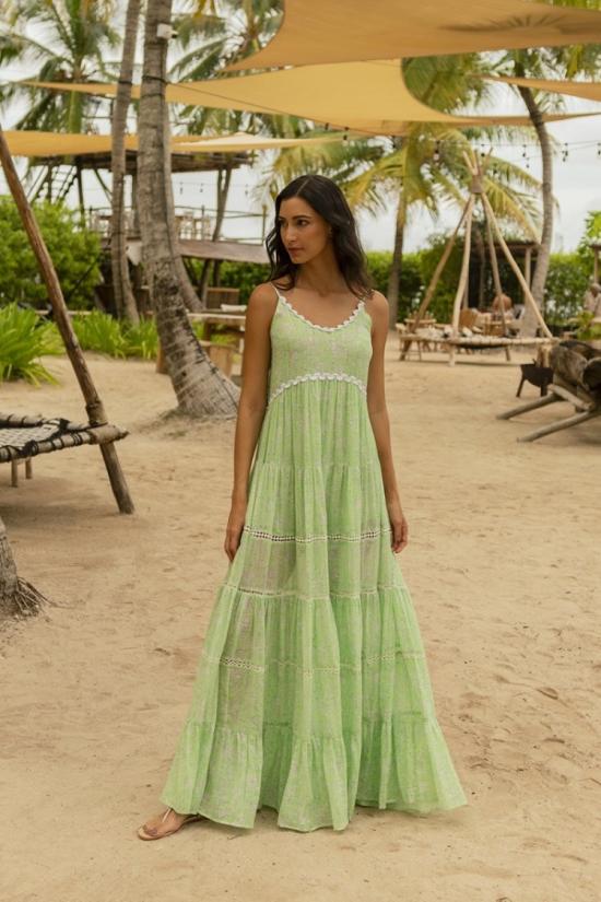 26SS Miss June 롱 원피스 4160 Green - MISS JUNE