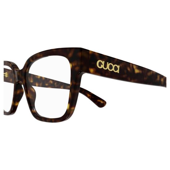 25FW 구찌 선글라스 Gg1791o 오버사이즈 호피무늬 사각 프레임 안경 - GUCCI