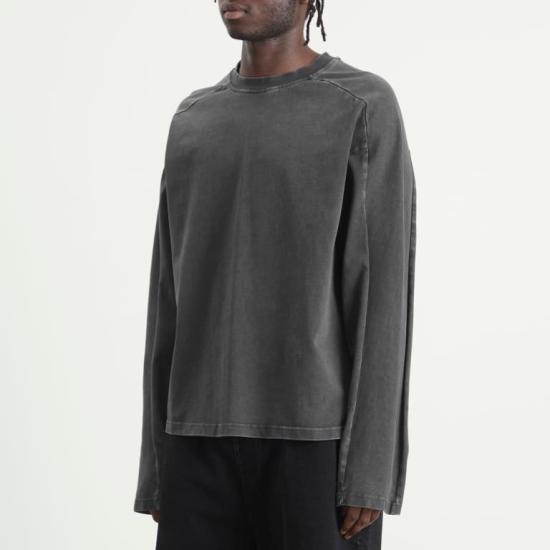 26SS 엔타이어 스튜디오 반팔 티셔츠 ESSS26TT02012 0392 Washed black - ENTIRE STUDIOS