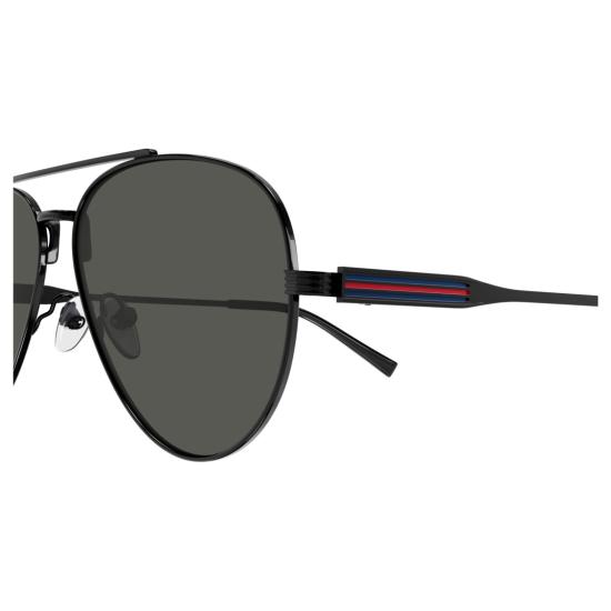 25FW 구찌 선글라스 Gg1874s 에비에이터 스타일 블랙 메탈 프레임 - GUCCI