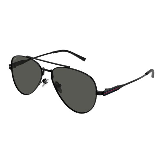 25FW 구찌 선글라스 Gg1874s 에비에이터 스타일 블랙 메탈 프레임 - GUCCI