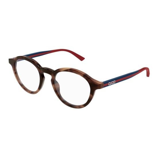 25FW 구찌 안경 Gg1871o 원형 호피무늬 안경테 - GUCCI