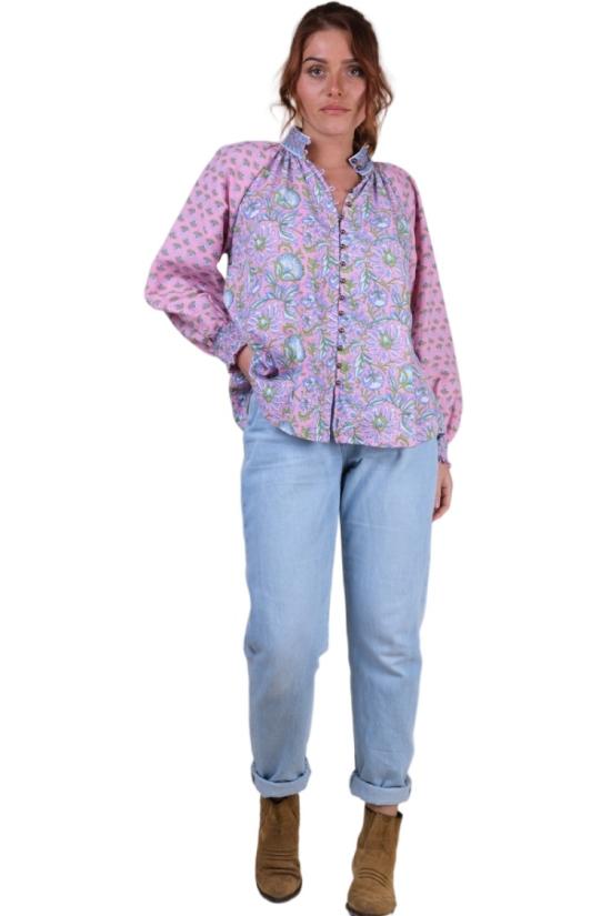26SS Miss June 블라우스 4098 Blue