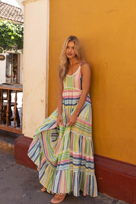 26SS Miss June 롱 원피스 4163 Multicolor - MISS JUNE