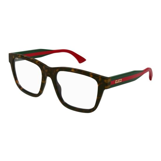 25FW 구찌 안경 Gg1870o 호피무늬 사각테 안경 - GUCCI