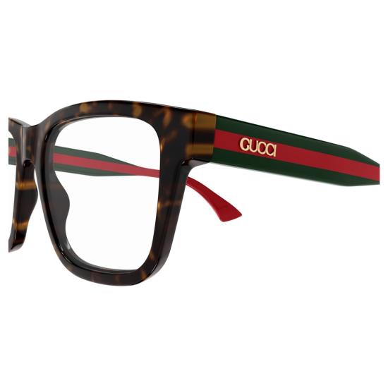 25FW 구찌 안경 Gg1870o 호피무늬 사각테 안경 - GUCCI
