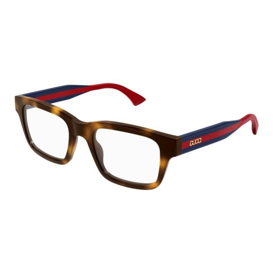25FW 구찌 안경 Gg1865o 볼드 호피무늬 직사각형 안경 - GUCCI