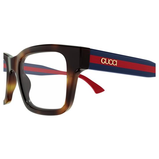 25FW 구찌 안경 Gg1865o 볼드 호피무늬 직사각형 안경 - GUCCI