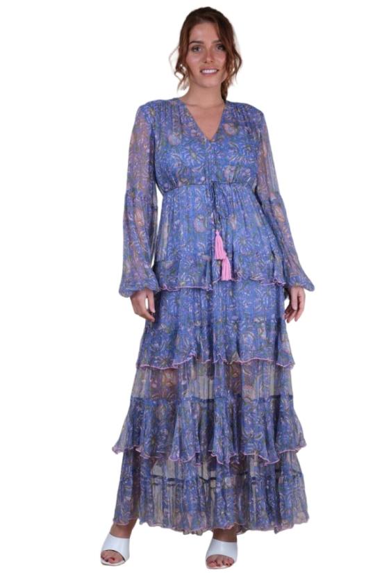 26SS Miss June 롱 원피스 4198 Blue