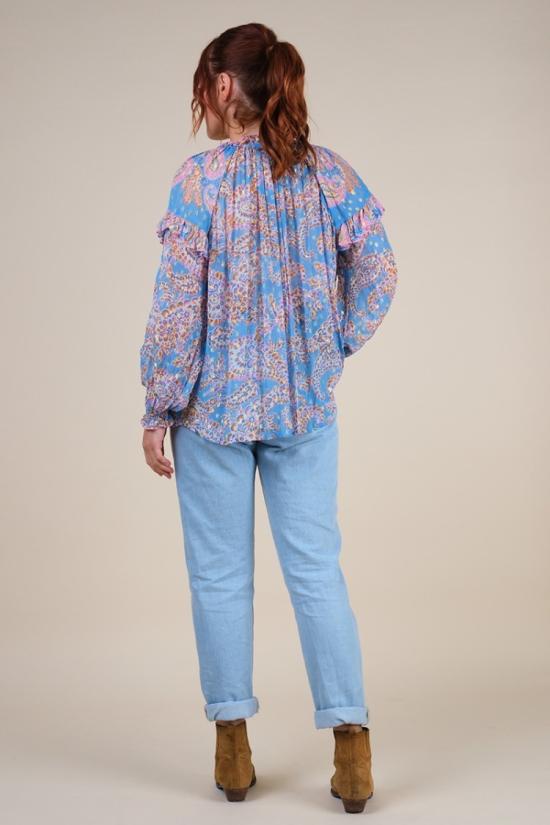26SS Miss June 블라우스 4097 Blue - MISS JUNE