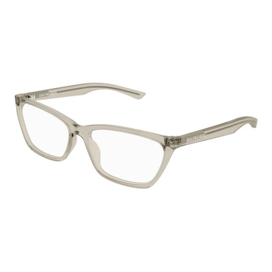 25FW 발렌시아가 선글라스 Bb0406o 반투명 스모키 토프 직사각형 프레임 안경 - BALENCIAGA