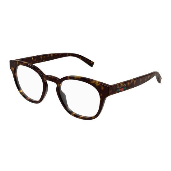 25FW 구찌 안경 Gg1859o 호피무늬 원형 프레임 안경 - GUCCI
