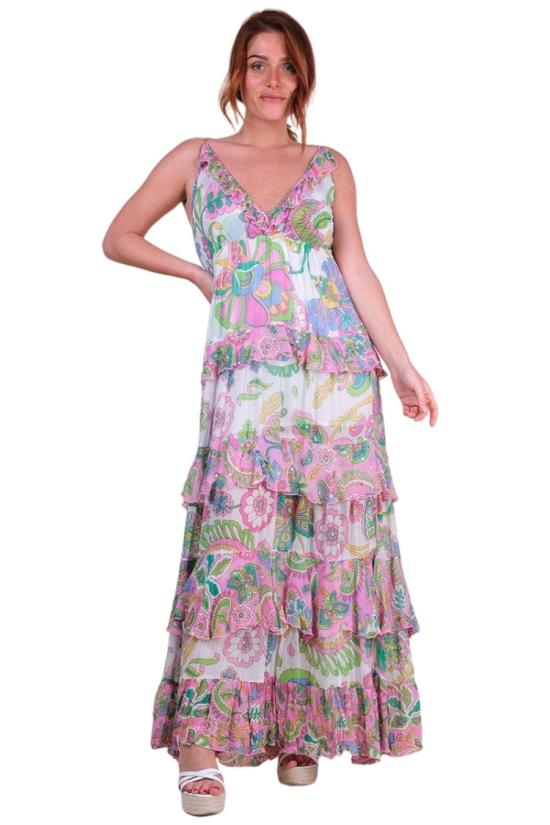 26SS Miss June 롱 원피스 4192 Multicolor