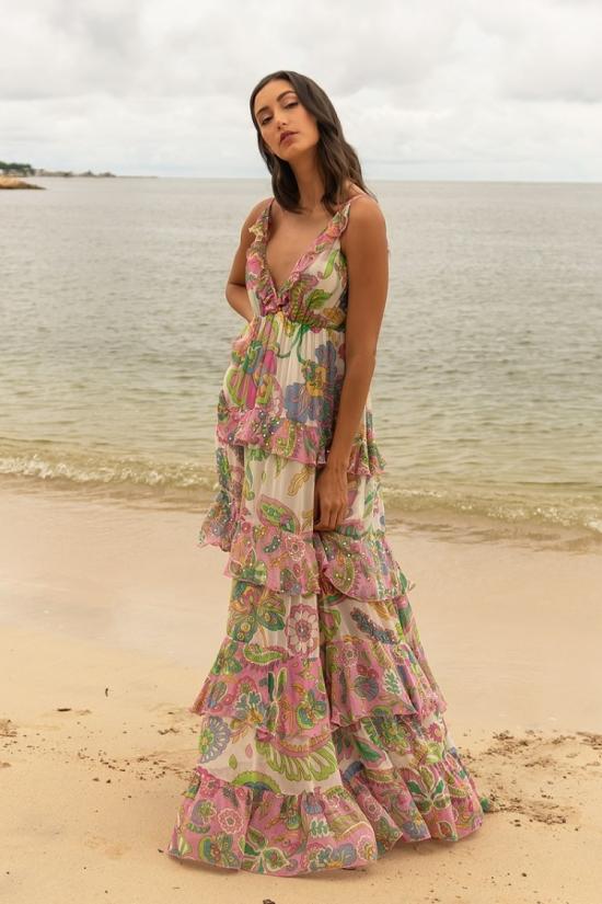 26SS Miss June 롱 원피스 4192 Multicolor - MISS JUNE