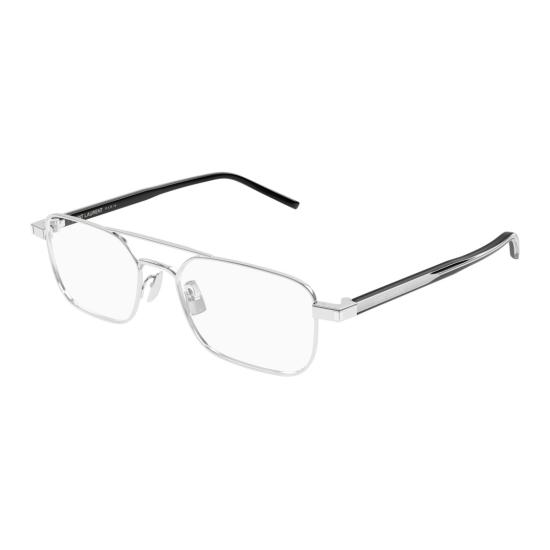 25FW 생로랑 안경 SL 780 직사각형 금속테 안경 - SAINT LAURENT