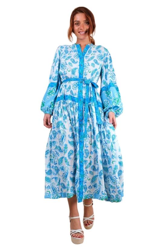 26SS Miss June 롱 원피스 4076 Blue