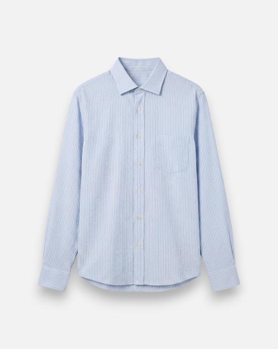 26SS 하트포드 셔츠 BF11008 03 Blue and white