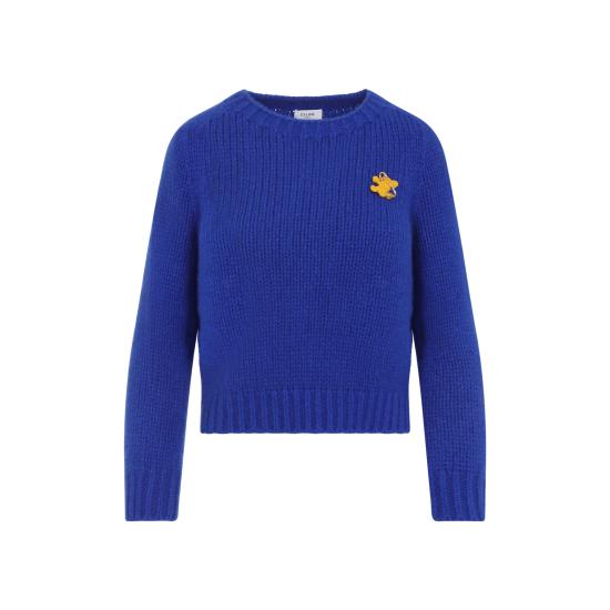 26SS 셀린느 캐시미어 & 실크 크루넥 스웨터 RY0JL0899 07RB ROYAL BLUE - CELINE