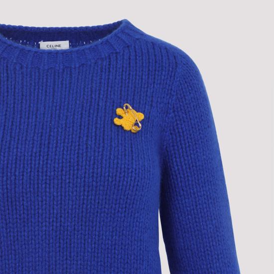 26SS 셀린느 캐시미어 & 실크 크루넥 스웨터 RY0JL0899 07RB ROYAL BLUE - CELINE