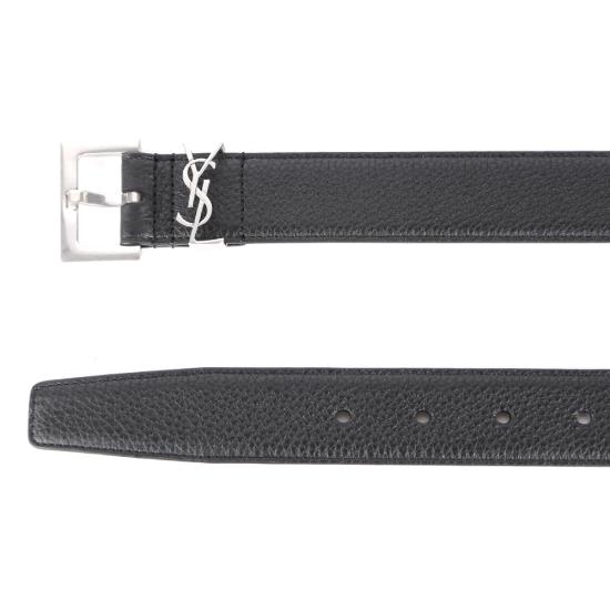 26SS 생로랑 모노그램 벨트 634440 DTI0E1000 BLACK - SAINT LAURENT