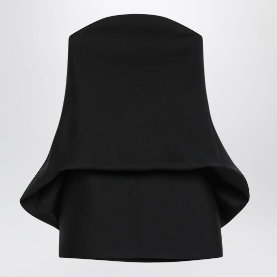 26SS 발렌시아가 미디 원피스 872115TUQ03 1000 BLACK