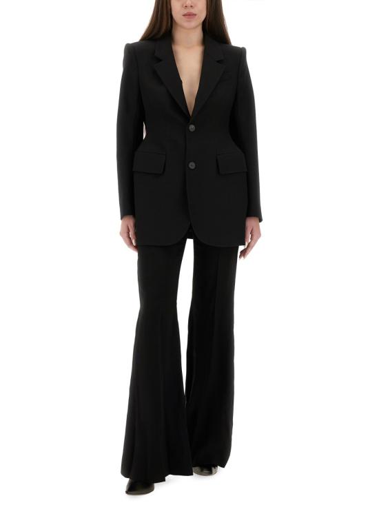 26SS 발렌시아가 아워글래스 자켓 571278TYI20 1000 BLACK - BALENCIAGA