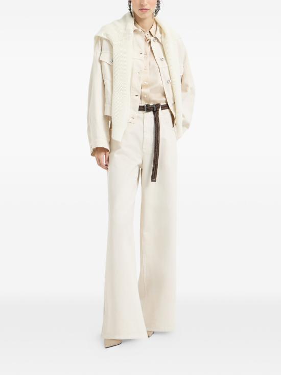 26SS 브루넬로 쿠치넬리 스트레이트 팬츠 M0H81P4075CO C8739 WHITE - BRUNELLO CUCINELLI