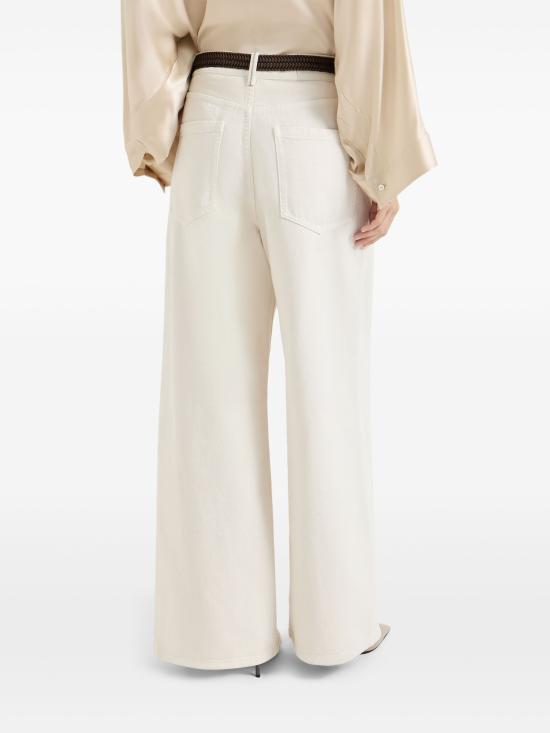26SS 브루넬로 쿠치넬리 스트레이트 팬츠 M0H81P4075CO C8739 WHITE - BRUNELLO CUCINELLI