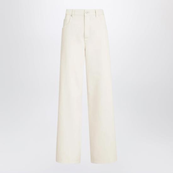26SS 브루넬로 쿠치넬리 스트레이트 팬츠 M0H81P4075CO C8739 WHITE