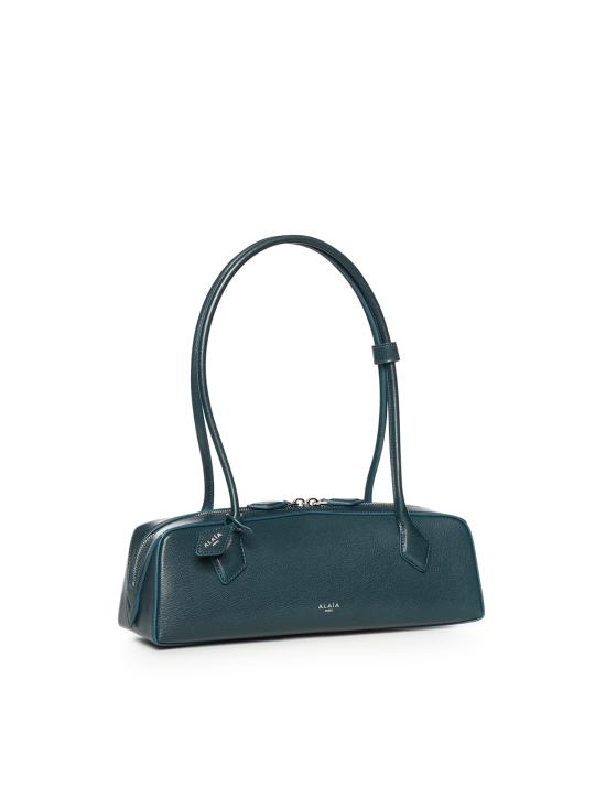 26SS 알라이아 르 테켈 미디움 레더 숄더백 AA1S06033CA212 A53 BLEU PAON - ALAIA