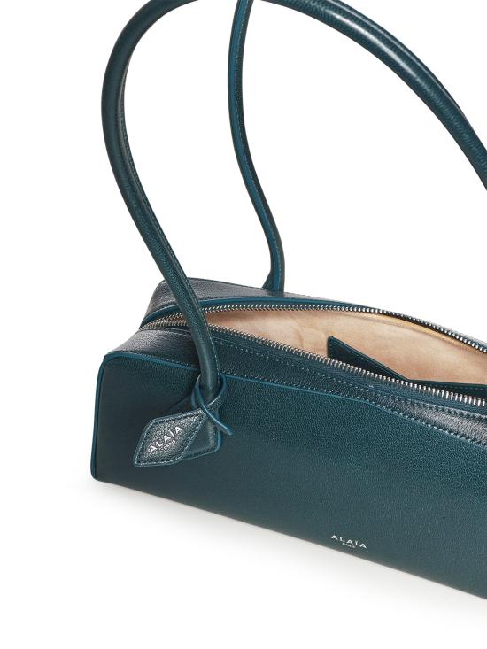 26SS 알라이아 르 테켈 미디움 레더 숄더백 AA1S06033CA212 A53 BLEU PAON - ALAIA