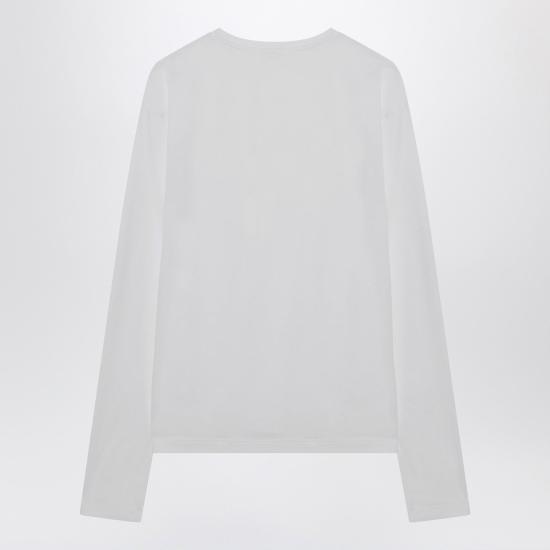 25FW 토템 긴팔 티셔츠 253WRT0588FB0419 047 White - TOTEME