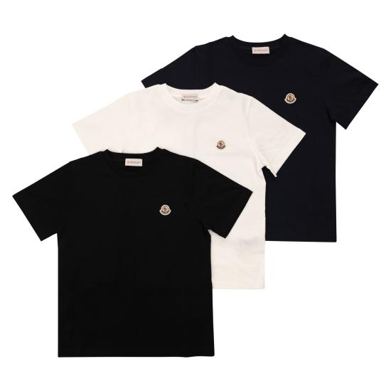  [키즈] 몽클레어 티셔츠 L19548C00033 BLUE WHITE BLACK