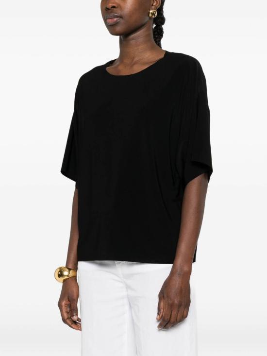 26SS 노마카말리 반팔 티셔츠 KK4256PLT05001 Black - NORMA KAMALI