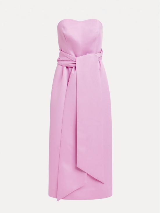 26SS 에센셜앤트워프 롱 원피스 Abito a Portafoglio con Corpetto Rosa - ESSENTIEL ANTWERP