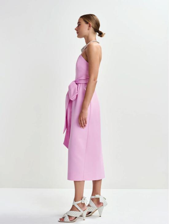 26SS 에센셜앤트워프 롱 원피스 Abito a Portafoglio con Corpetto Rosa - ESSENTIEL ANTWERP