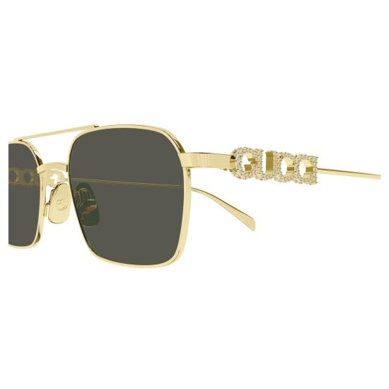 25FW 구찌 선글라스 Gg1804s 직사각형 골드 메탈 - GUCCI