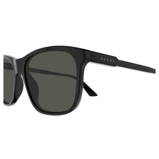 25FW 구찌 선글라스 Gg1819s 유광 블랙 직사각형 - GUCCI