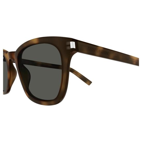 25FW 생로랑 선글라스 SL 716 슬림 호피무늬 직사각형 - SAINT LAURENT