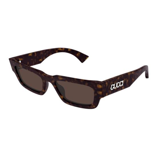 25FW 구찌 선글라스 Gg1838s 직사각형 호피무늬 아세테이트 - GUCCI