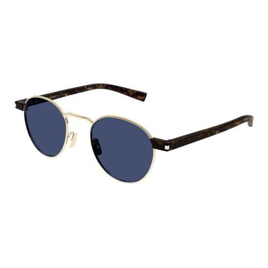 25FW 생로랑 선글라스 SL 707 원형 블루 렌즈 - SAINT LAURENT