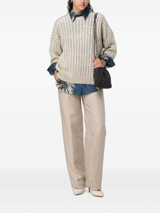 26SS 브루넬로 쿠치넬리 스트레이트 팬츠 MH527P9198 C9272 Pale oak - BRUNELLO CUCINELLI