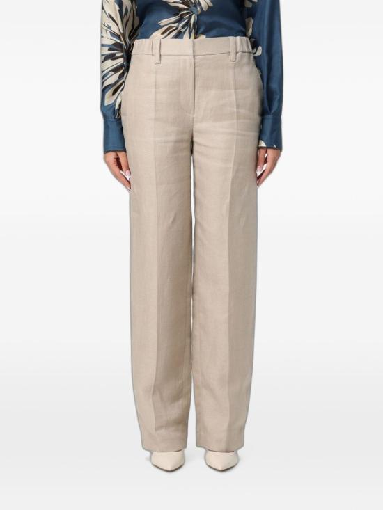 26SS 브루넬로 쿠치넬리 스트레이트 팬츠 MH527P9198 C9272 Pale oak - BRUNELLO CUCINELLI