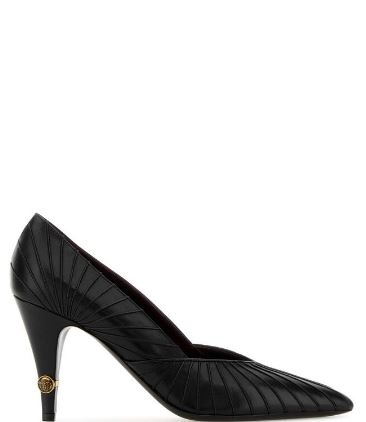 26SS 베르사체 힐/펌프스 1023837 1A176231B55J Nero oro - VERSACE