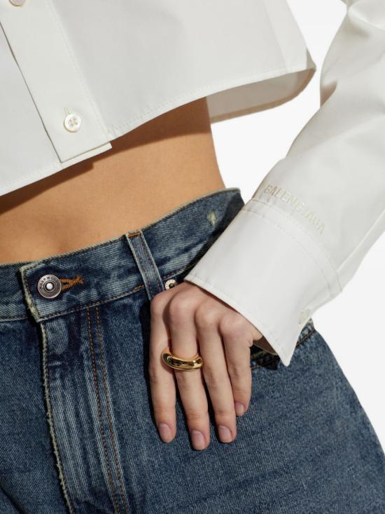 26SS 발렌시아가 반지 873315 TZ77G0127 Golden - BALENCIAGA