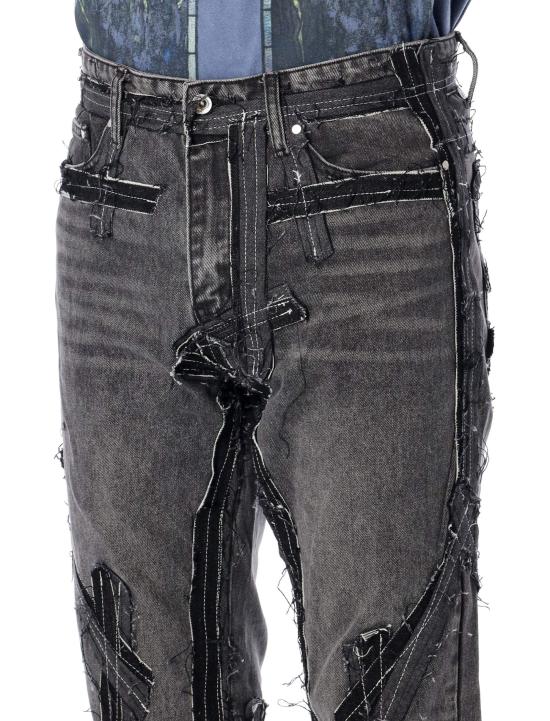 26SS 후 디싸이즈 워 데님 팬츠 1120740002FW25 C COAL - WHO DECIDES WAR