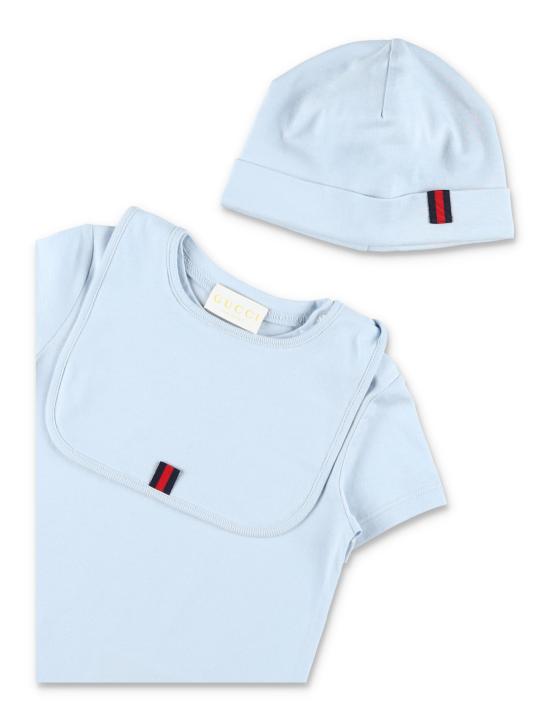 26SS [키즈] 구찌 점프수트 548249XJHIE 4454 PALE BLUE - GUCCI